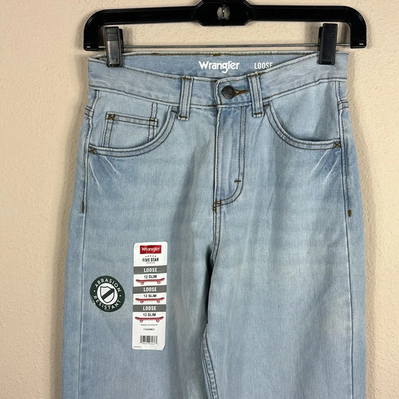 NWOT Wrangler Loose Slim Jeans girl size 12 - Picture 3 of 11